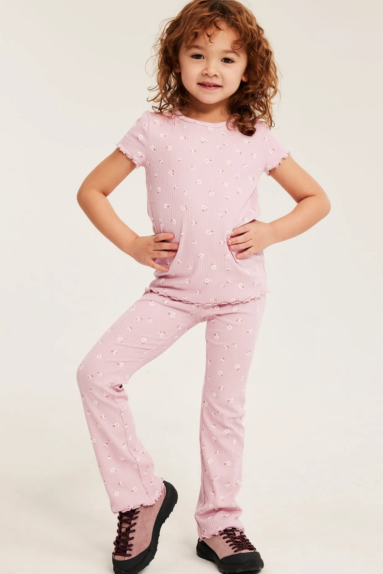 Utvidede ribbede leggings