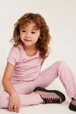 Utvidede ribbede leggings