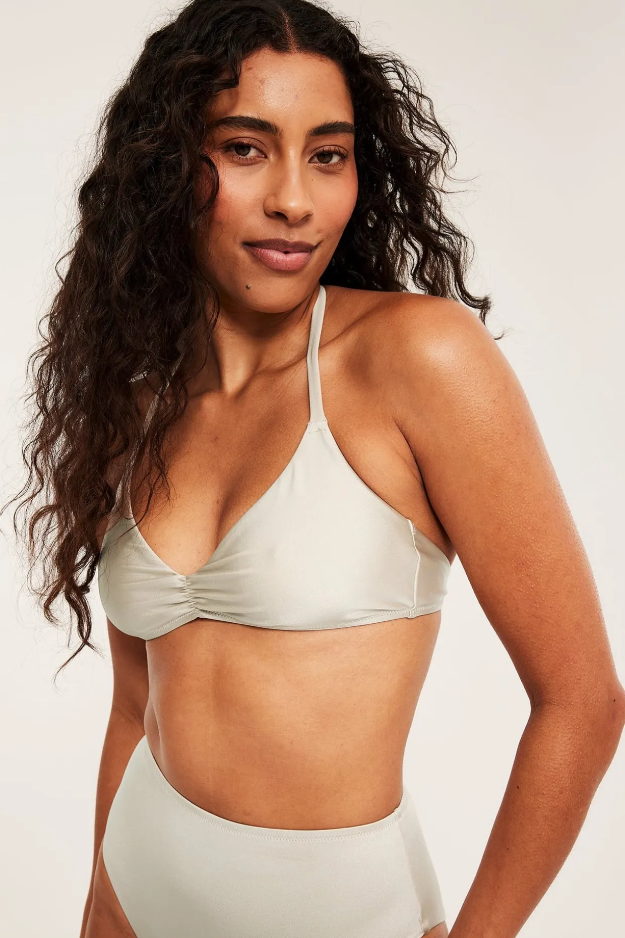 Vattert trekantbikini-BH