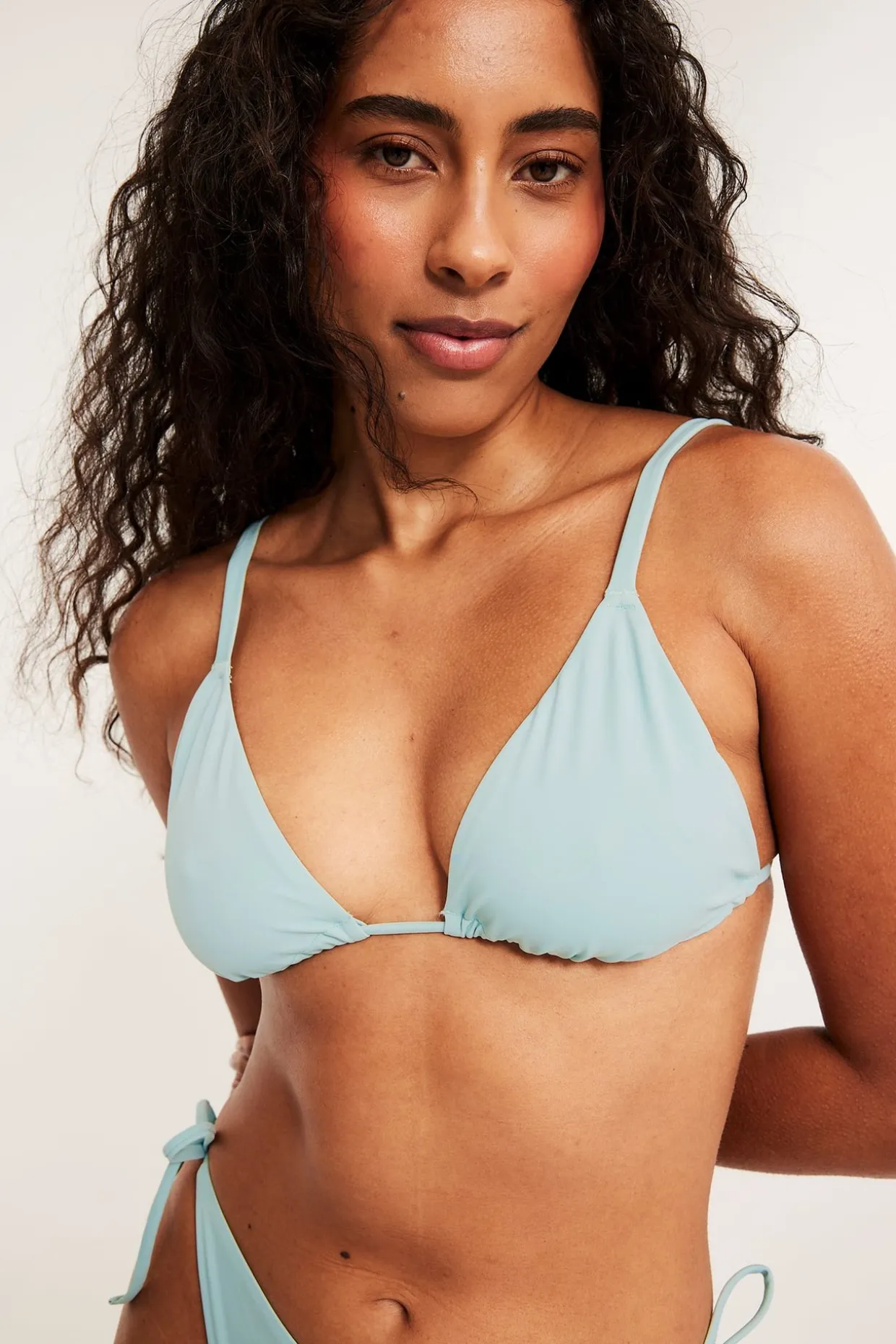 Vattert trekantbikini-BH