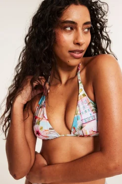 Vattert trekantbikini-BH