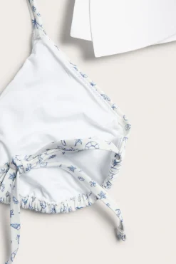 Vattert trekantbikini-BH