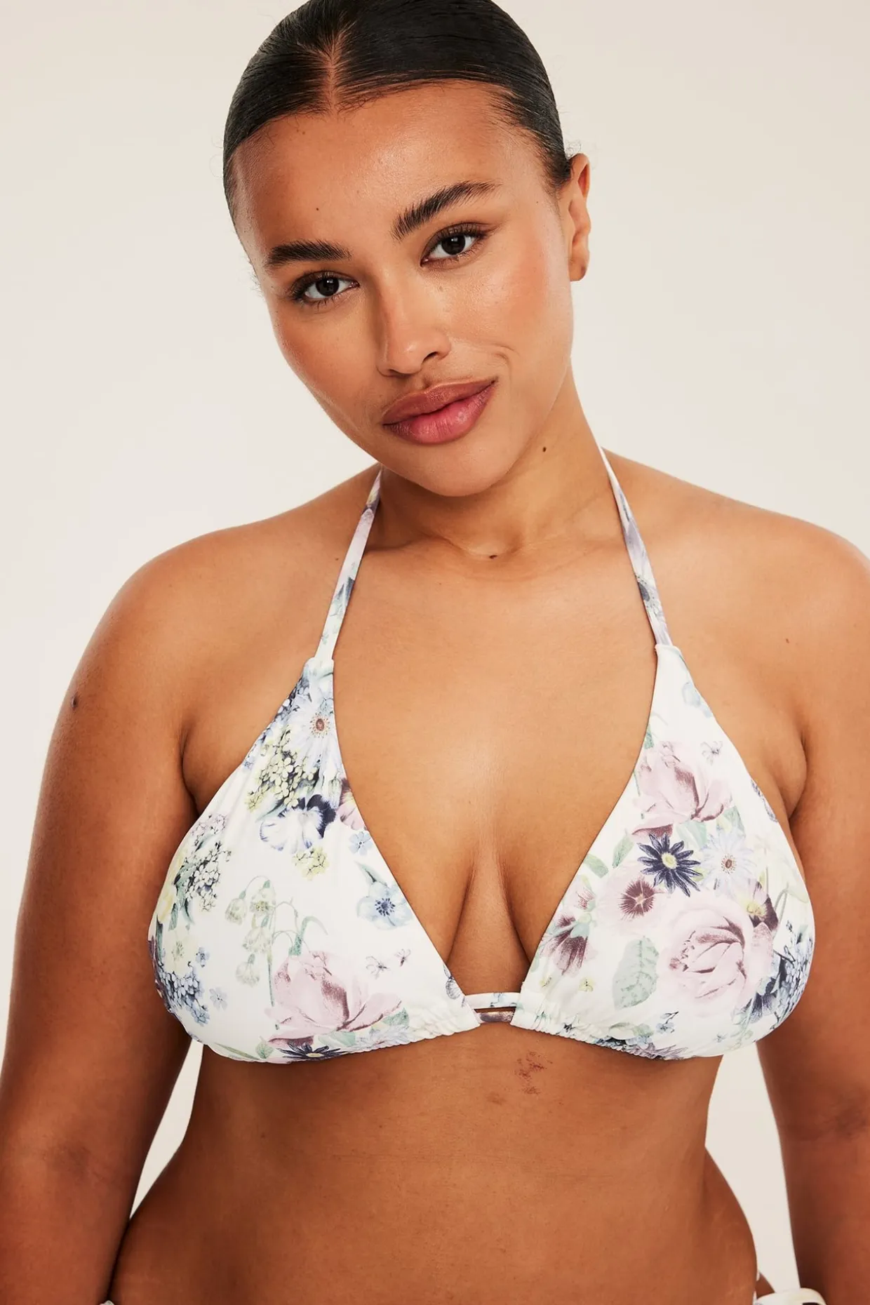 Vattert trekantbikini-BH