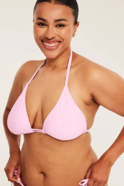 Vattert trekantbikini-BH