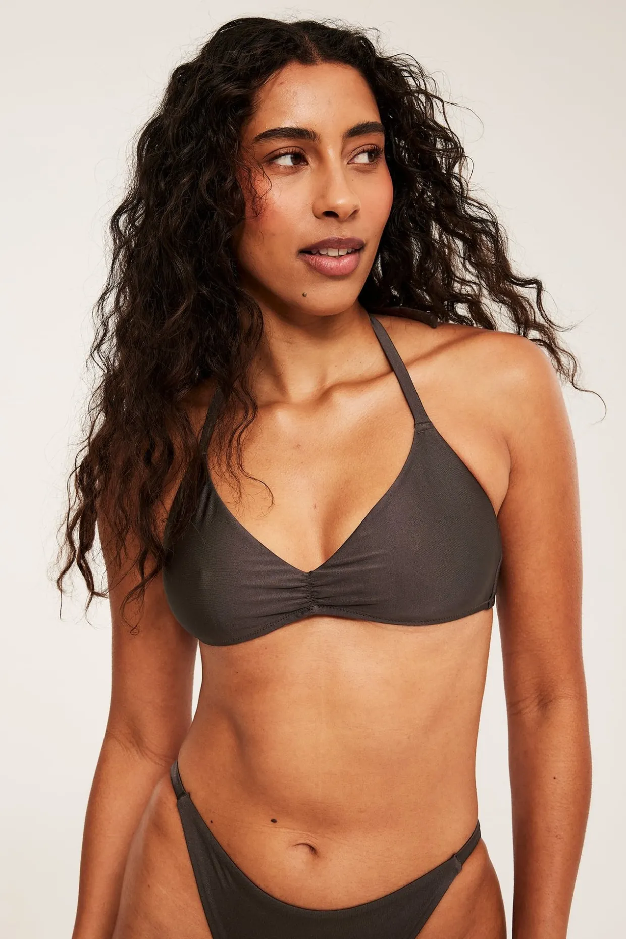 Vattert trekantbikini-BH