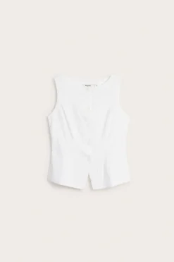 Vest i broderie anglaise