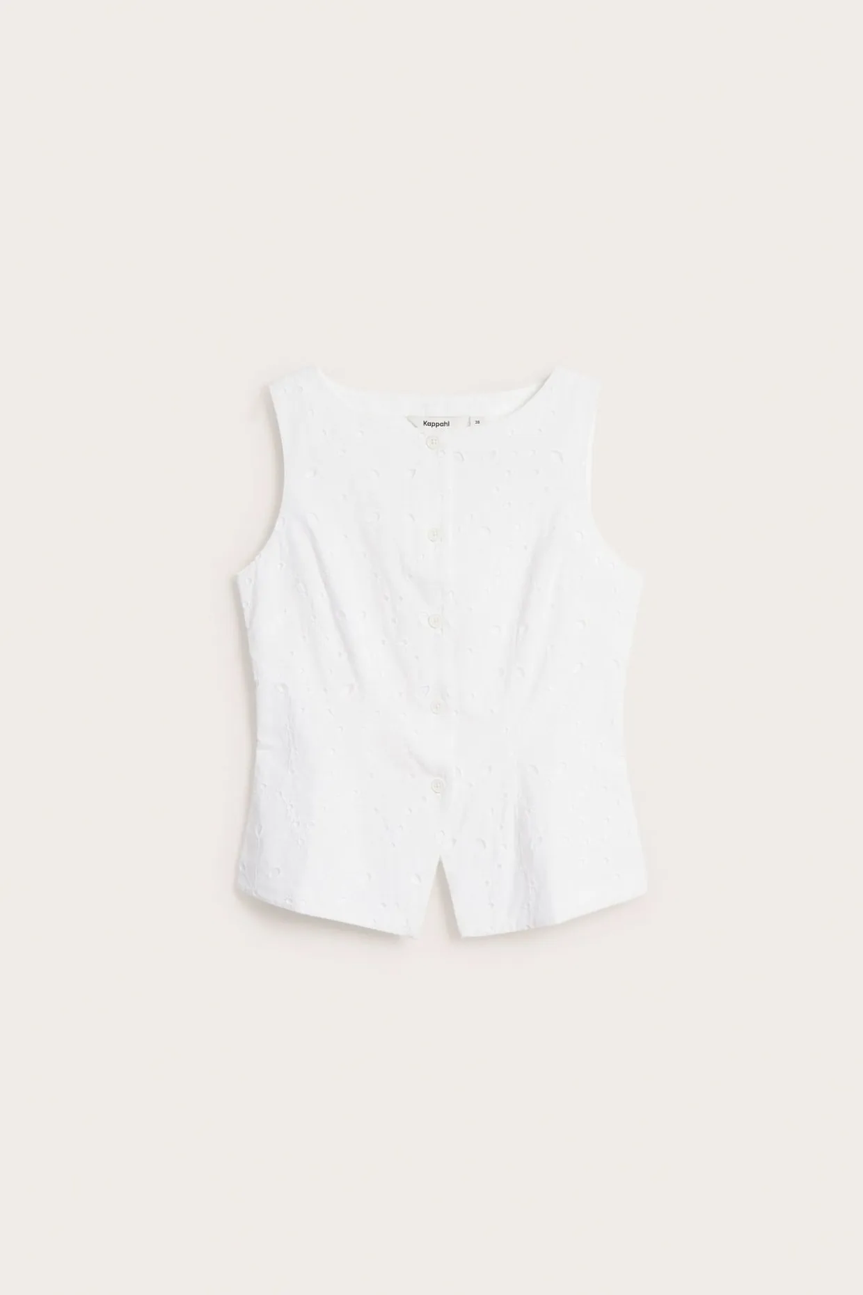 Vest i broderie anglaise