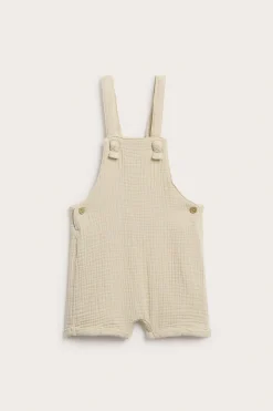 Vevd seleshorts i musselin