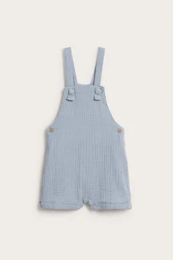 Vevd seleshorts i musselin