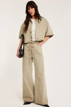 Wide jeans high waist