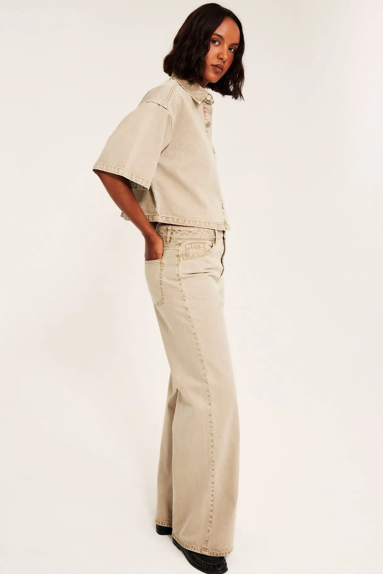 Wide jeans high waist