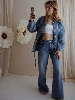 Wide jeans high waist