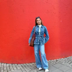 Wide jeans high waist