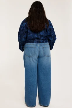 Wide jeans high waist
