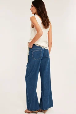 Wide jeans high waist