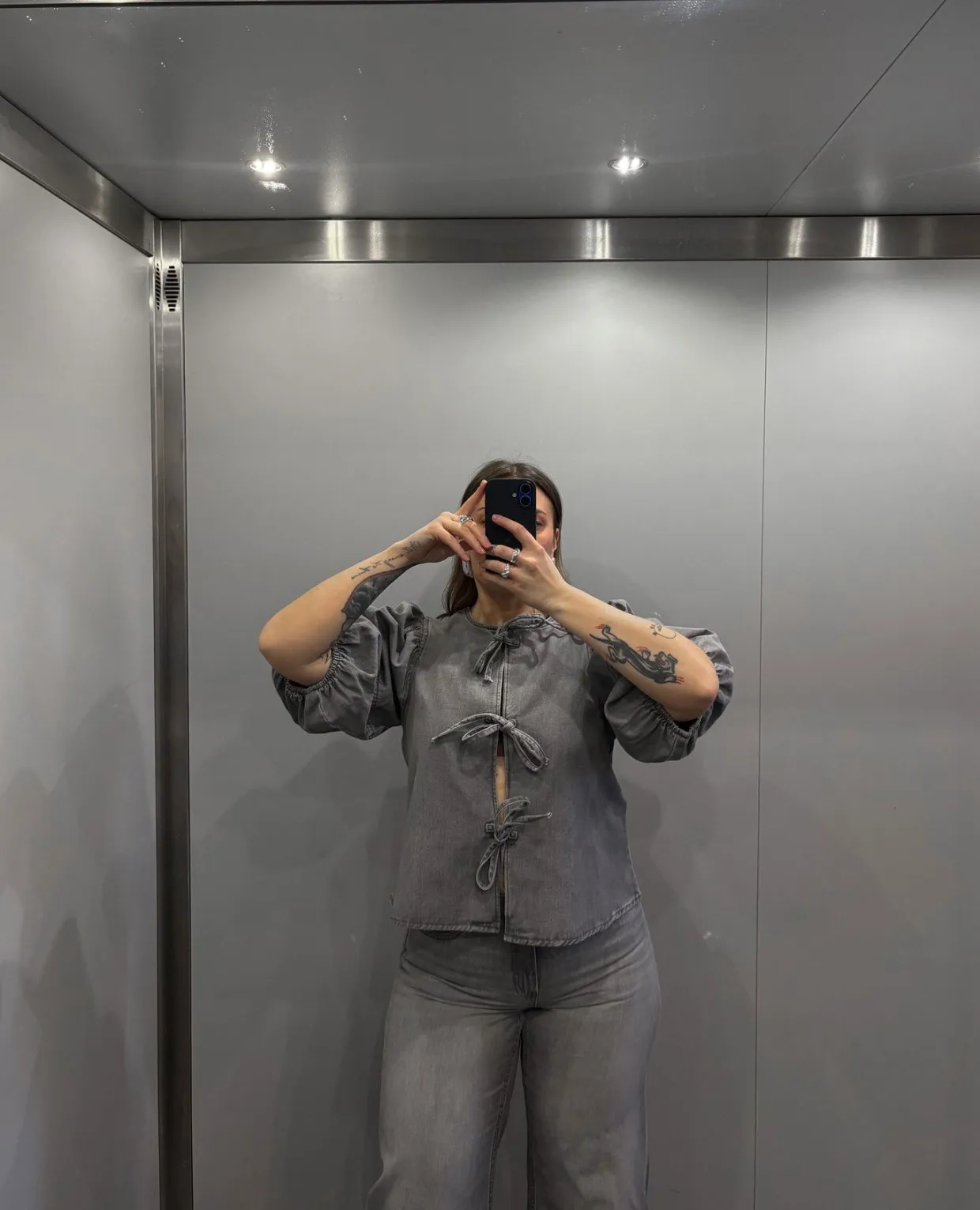 Wide jeans high waist