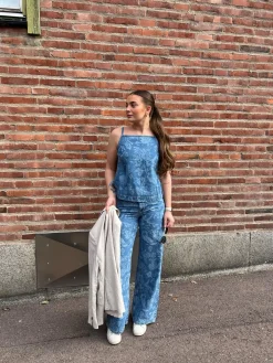 Wide jeans high waist