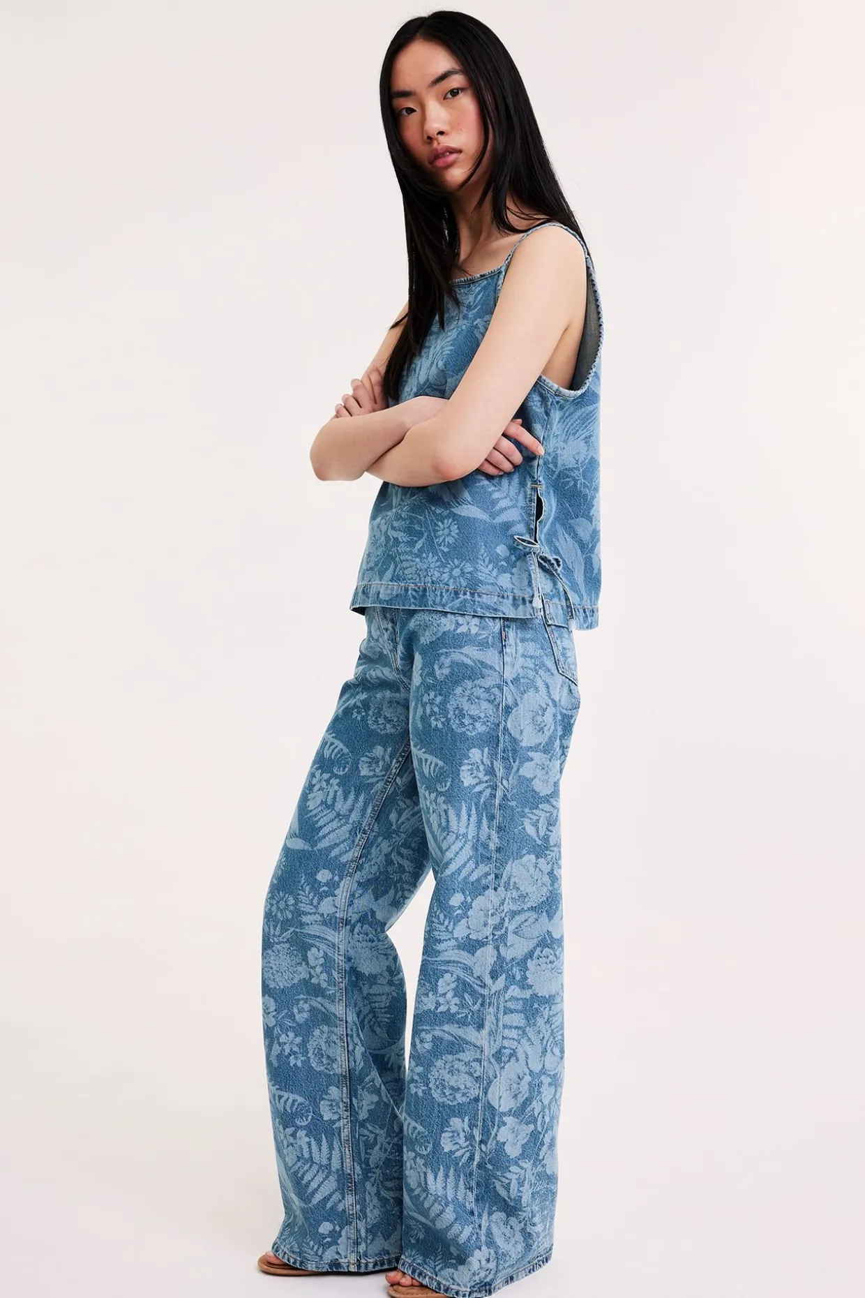 Wide jeans high waist