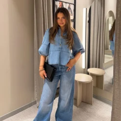 Wide jeans high waist