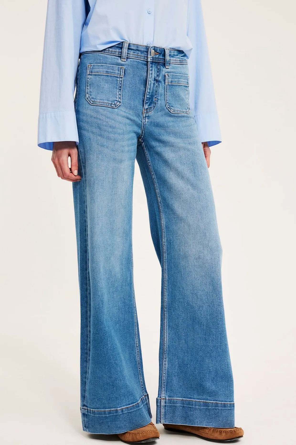 Wide jeans high waist