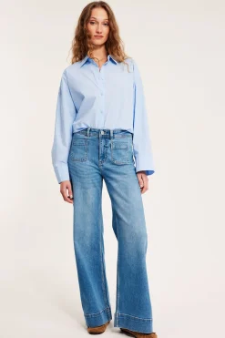 Wide jeans high waist