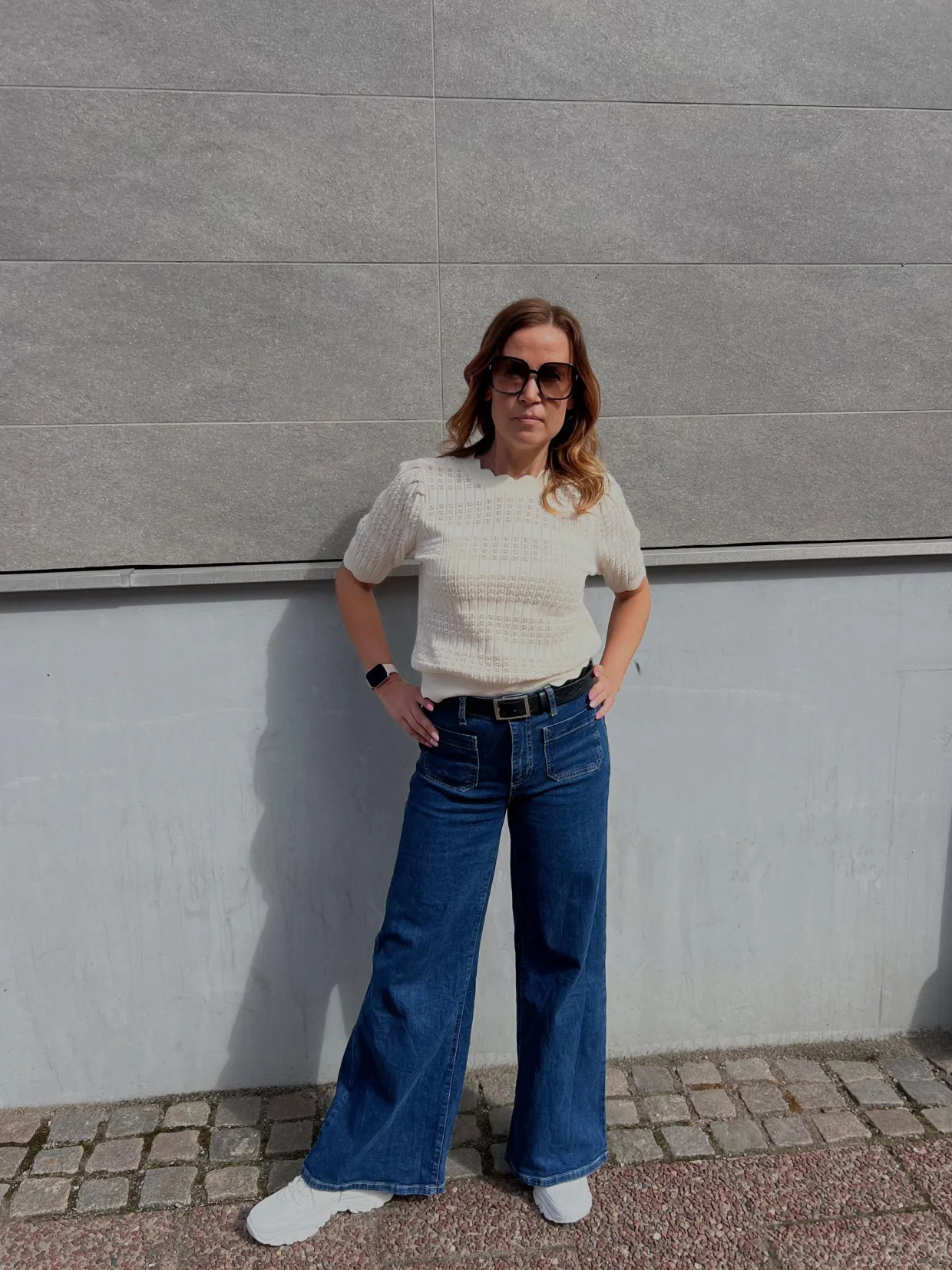 Wide jeans high waist