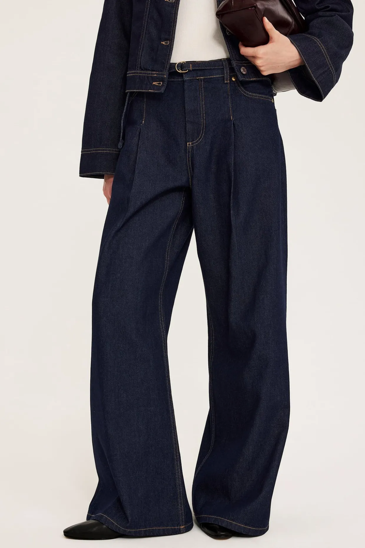 Wide jeans high waist