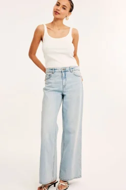 Wide jeans high waist | Lys denim | Dame | Kappahl