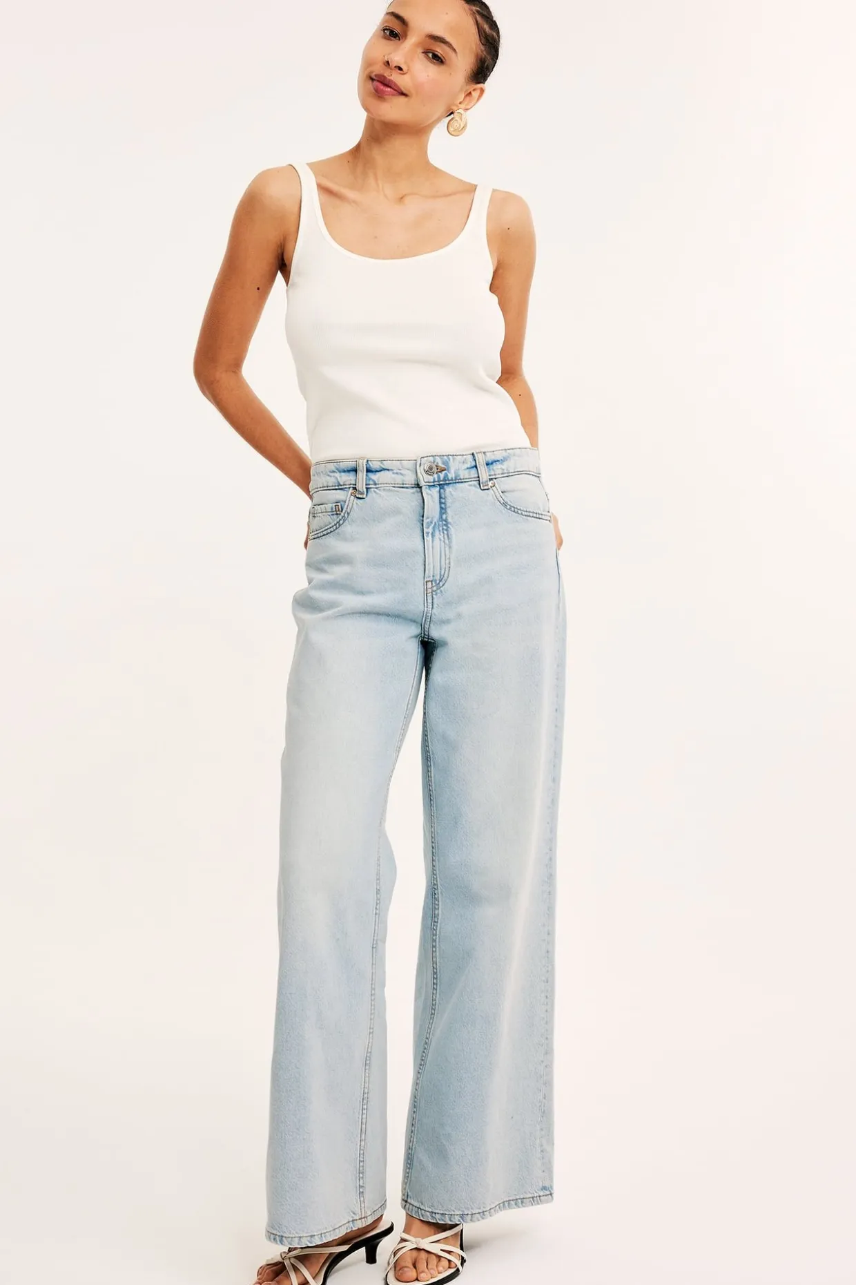 Wide jeans high waist | Lys denim | Dame | Kappahl