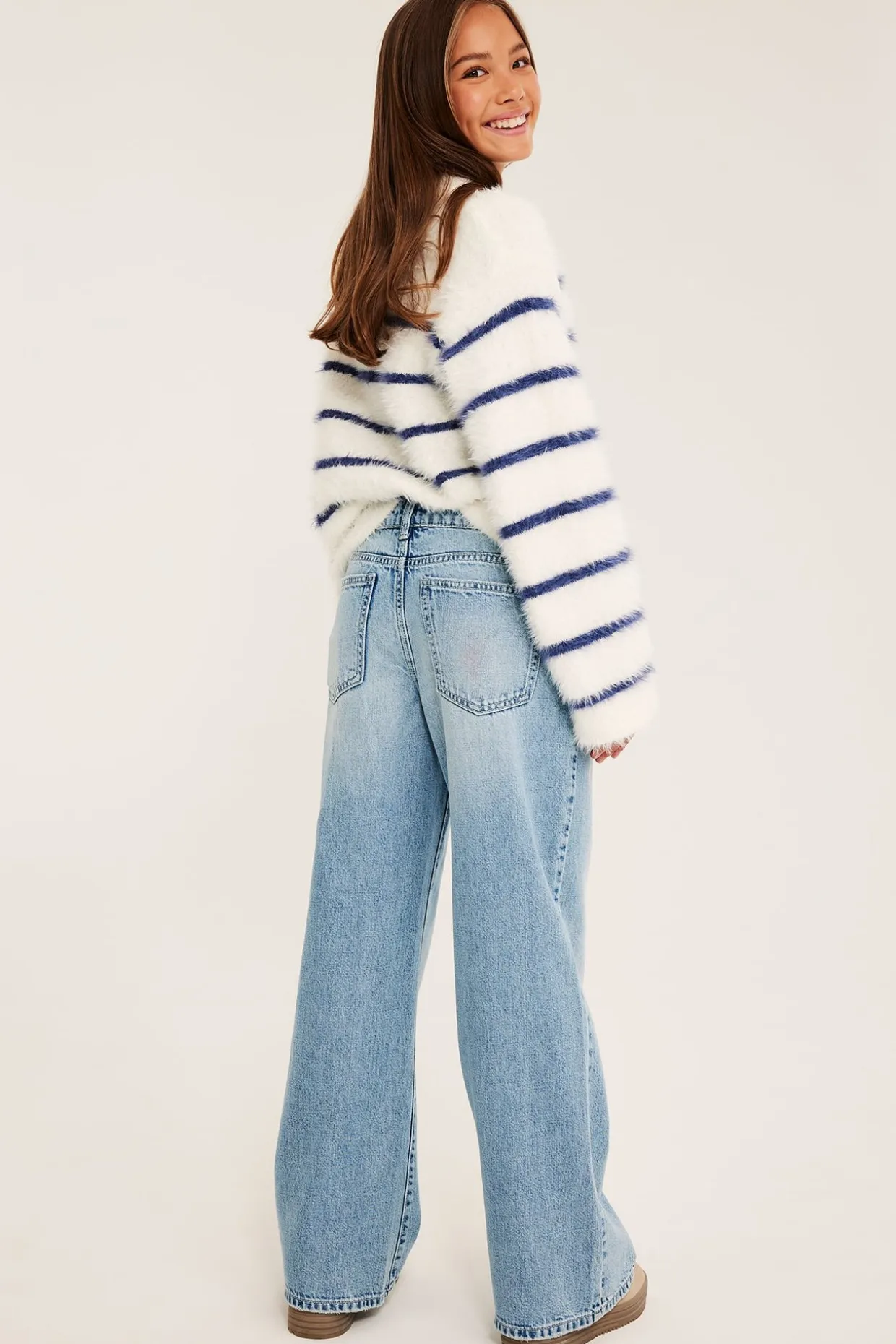 Wide jeans low waist