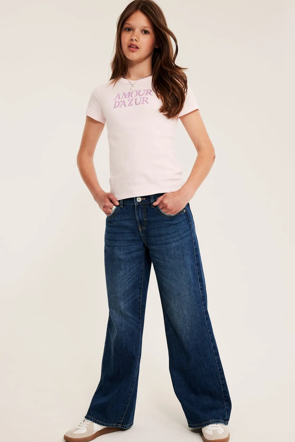 Wide jeans low waist