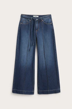 Wide jeans med høy midje