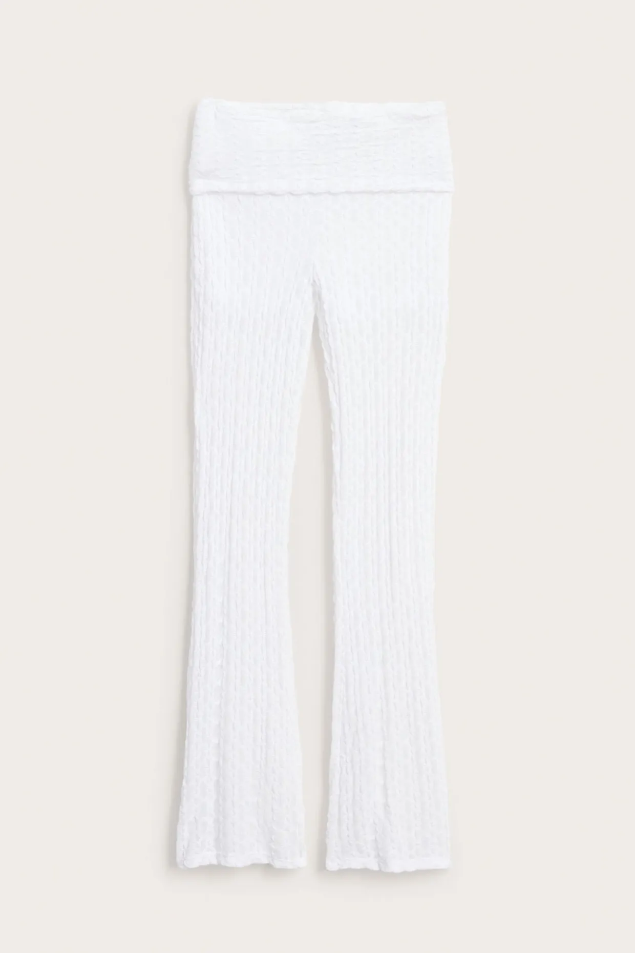 Yogabukser med nedfellbar midje